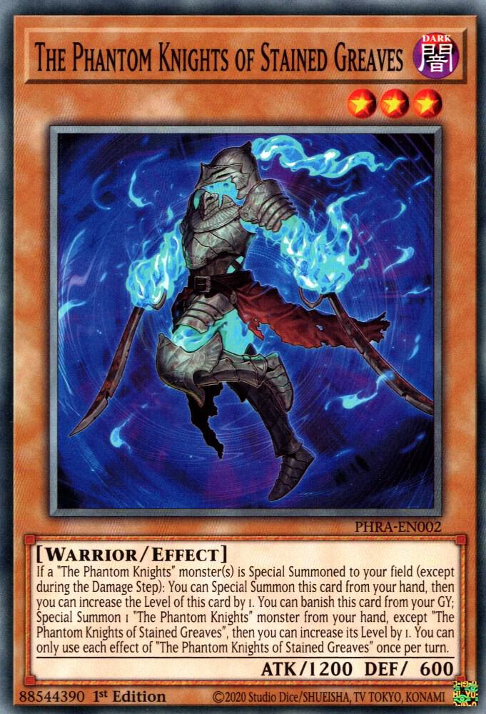 The Phantom Knights of Stained Greaves PHRA-EN002 (Phantom Rage)  - 1st Edition