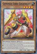 Geminize Lord Golknight BODE-EN032 (Burst of Destiny)  - 1st Edition