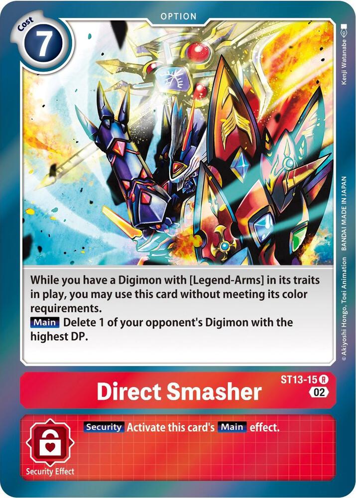 Direct Smasher ST13-15 R (Starter Deck 13: Ragnaloardmon)  - Foil