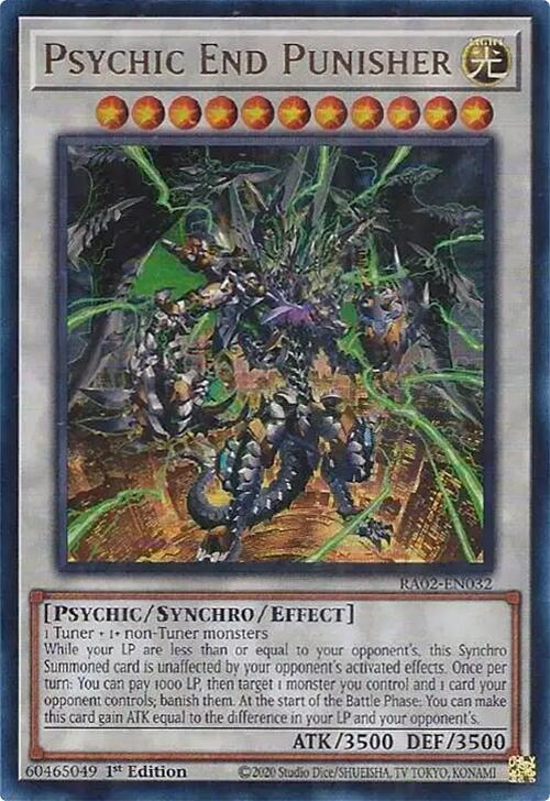 Psychic End Punisher UR RA02-EN032 (25th Anniversary Rarity Collection II)  - 1st Edition