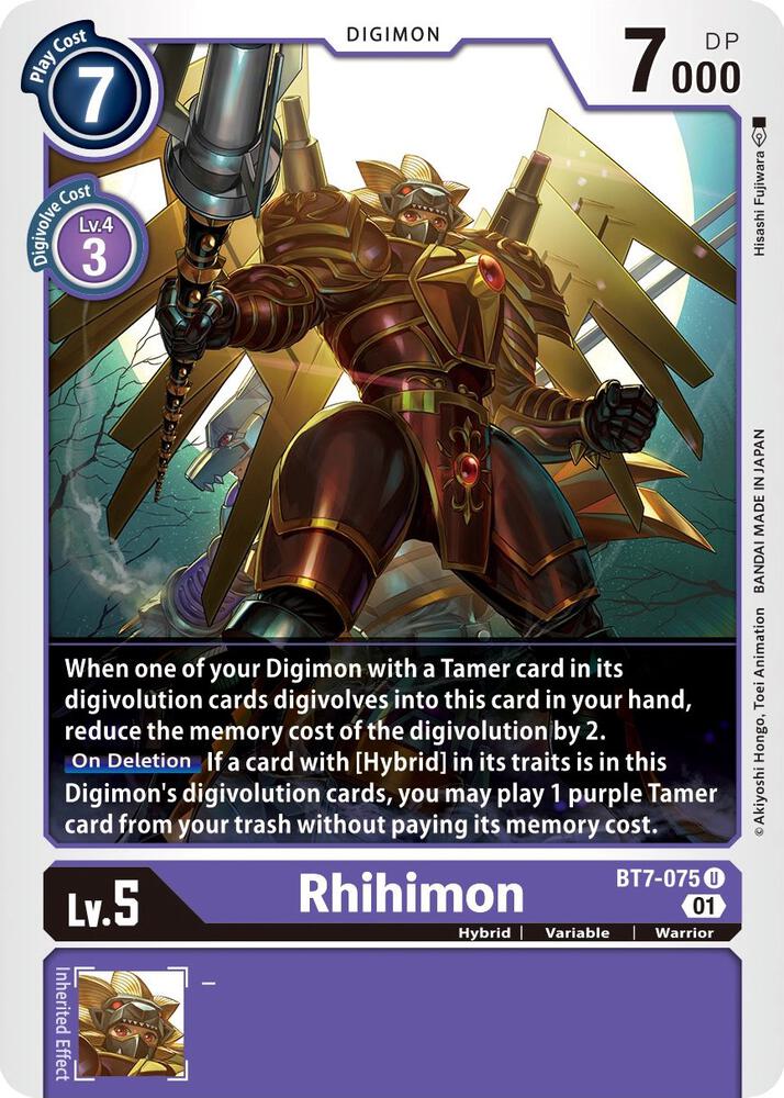 Rhihimon BT7-075 U (Next Adventure) 