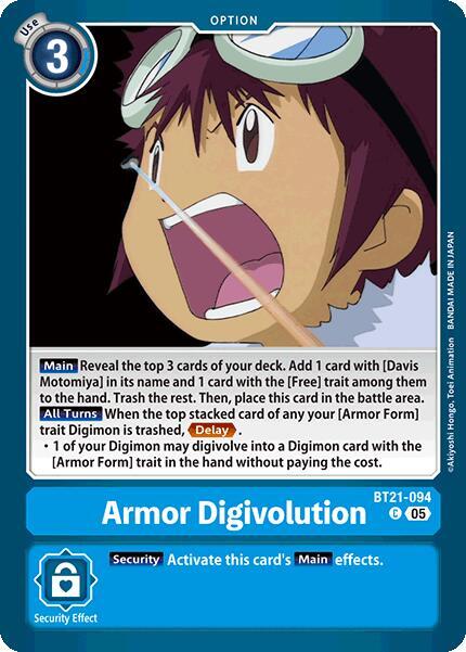 Armor Digivolution BT21-094 C (World Convergence) 