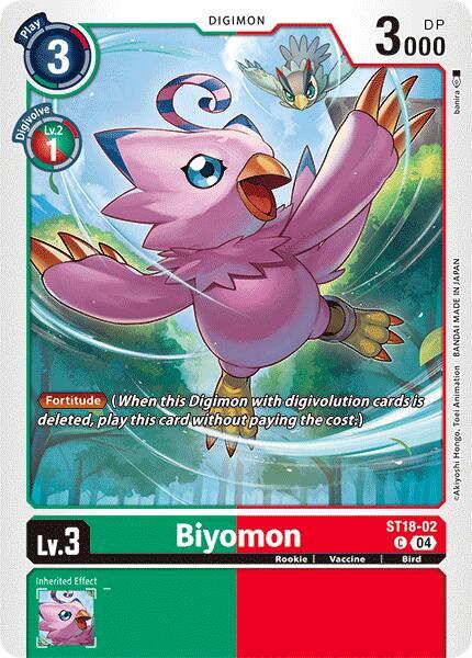 Biyomon ST18-02 C (Starter Deck 18: Guardian Vortex) 