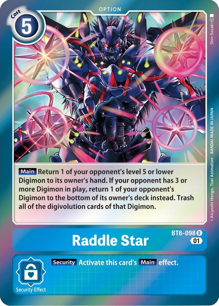 Raddle Star BT6-098 R (Double Diamond)  - Foil