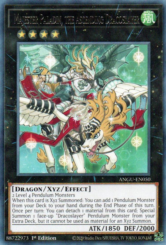 Majester Paladin, the Ascending Dracoslayer ANGU-EN050 (Ancient Guardians)  - 1st Edition