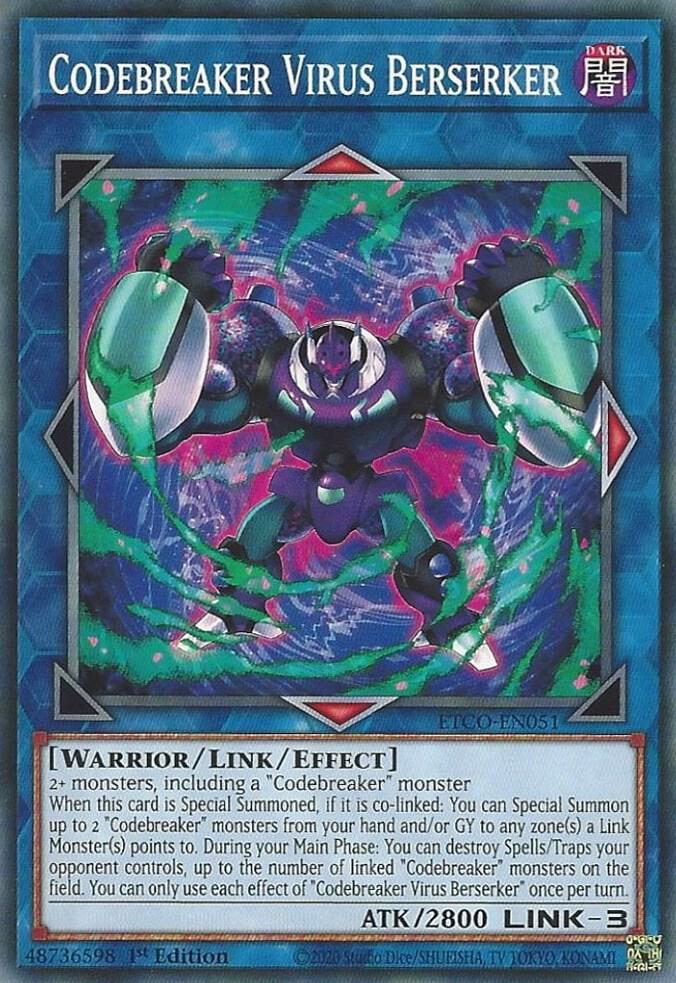 Codebreaker Virus Berserker ETCO-EN051 (Eternity Code)  - 1st Edition