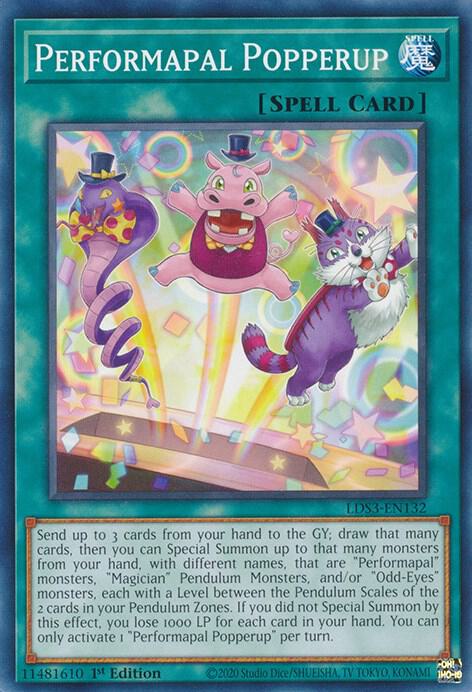 Performapal Popperup LDS3-EN132 (Legendary Duelists: Season 3)  - 1st Edition