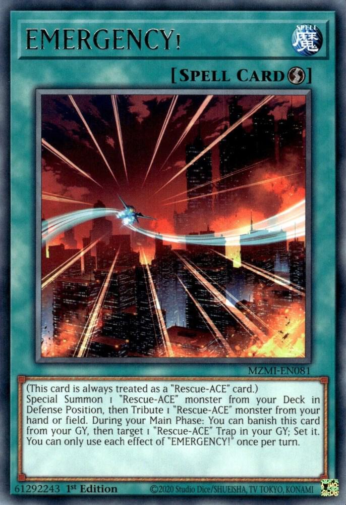 EMERGENCY! MZMI-EN081 (Maze of Millennia)  - 1st Edition