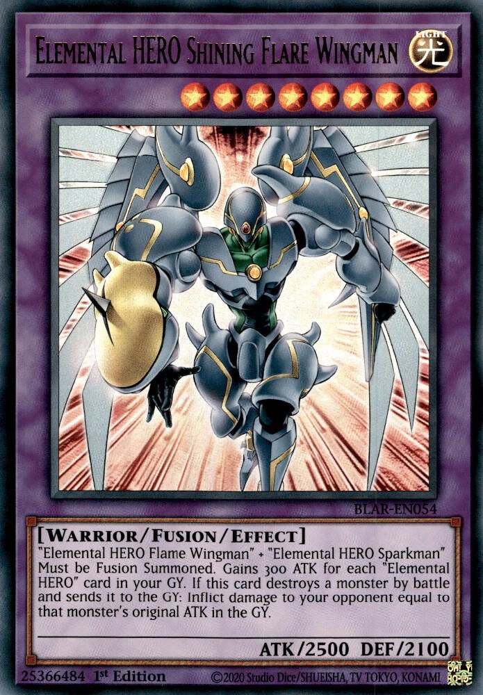 Elemental HERO Shining Flare Wingman BLAR-EN054 (Battles of Legend: Armageddon)  - 1st Edition