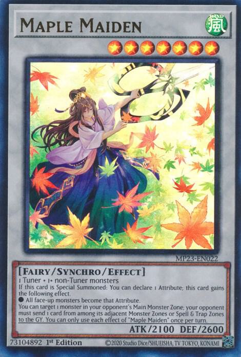 Maple Maiden MP23-EN022 (25th Anniversary Tin: Dueling Heroes Mega Pack)  - 1st Edition
