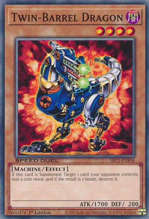 Twin Barrel Dragon SBC1-ENF06 (Speed Duel: Streets of Battle City)  - 1st Edition
