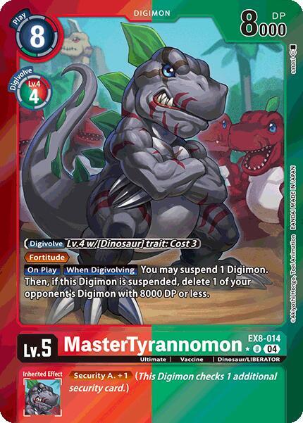 MasterTyrannomon Limited Foil EX8-014 U (Chain of Liberation)  - Foil