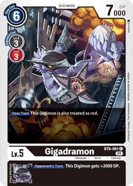 Gigadramon BT6-061 C (Double Diamond) 