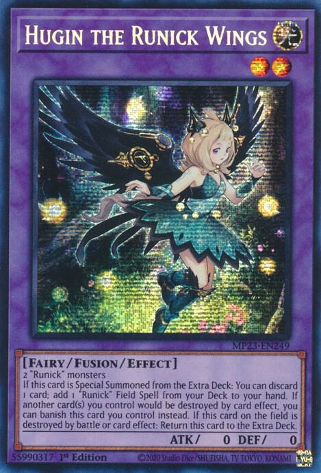 Hugin the Runick Wings MP23-EN249 (25th Anniversary Tin: Dueling Heroes Mega Pack)  - 1st Edition