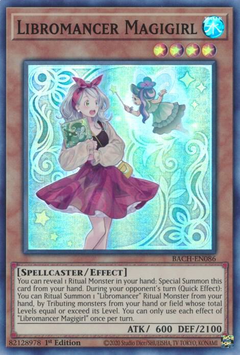 Libromancer Magigirl BACH-EN086 (Battle of Chaos)  - 1st Edition