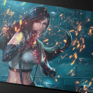 Ultra Pro: MTG - FINAL FANTASY Black Stitched Playmat I Tifa
