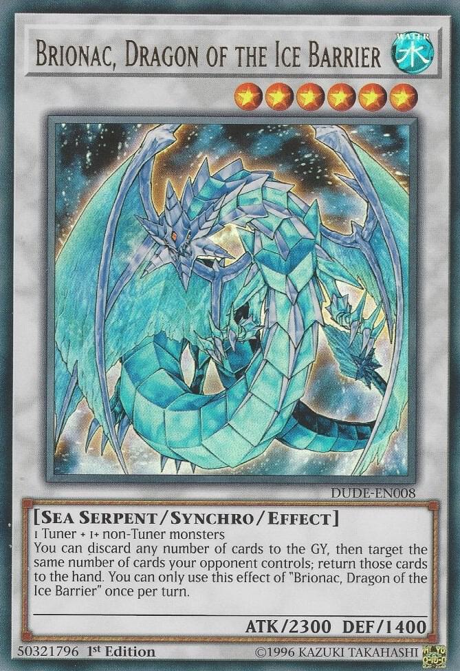 Brionac Dragon of the Ice Barrier DUDE-EN008 (Duel Devastator)  - 1st Edition