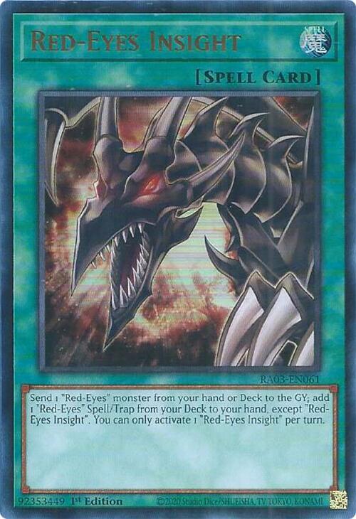 Red Eyes Insight UR RA03-EN061 (Quarter Century Bonanza)  - 1st Edition