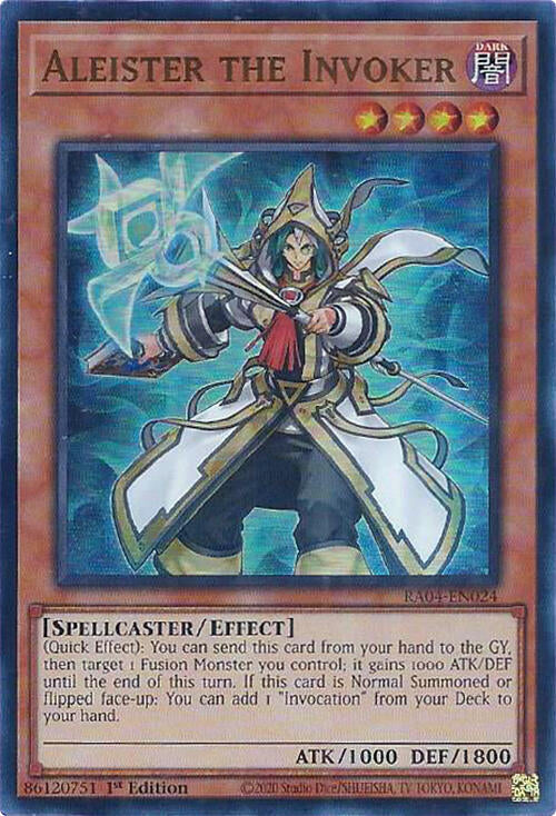 Aleister the Invoker Alternate Art UR RA04-EN024 (Quarter Century Stampede)  - 1st Edition