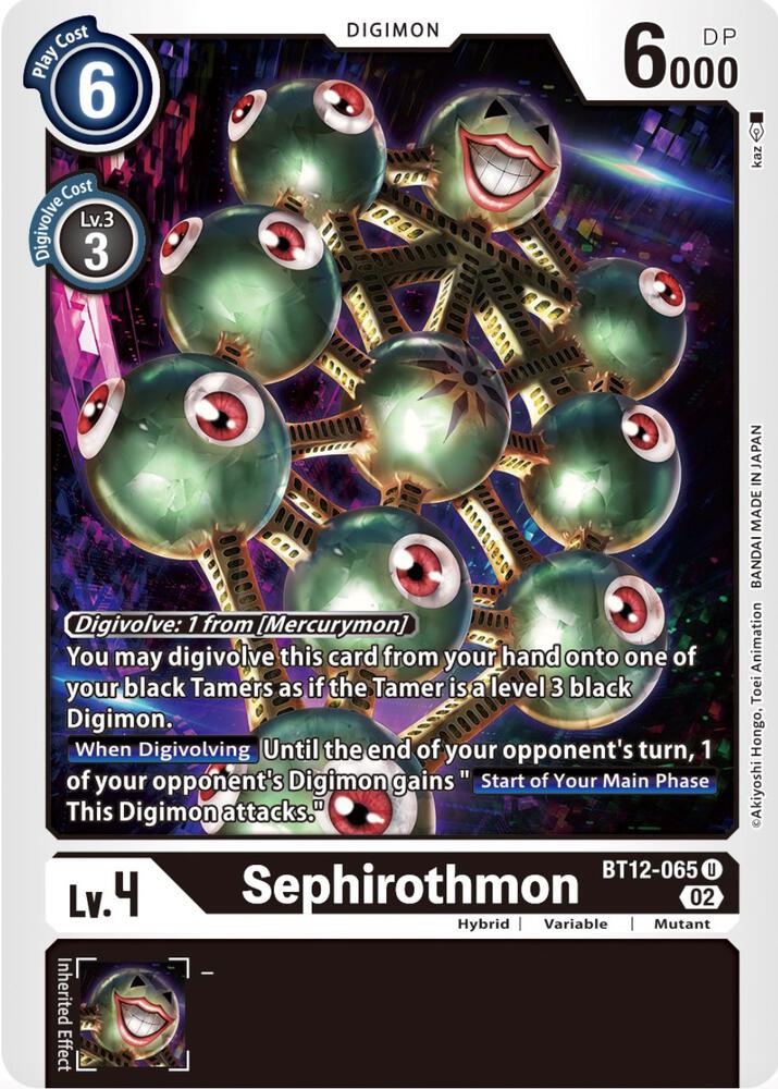 Sephirothmon BT12-065 U (Across Time) 