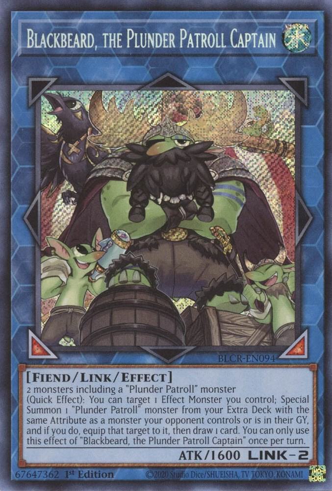 Blackbeard, the Plunder Patroll Captain BLCR-EN094 (Battles of Legend: Crystal Revenge)  - 1st Edition