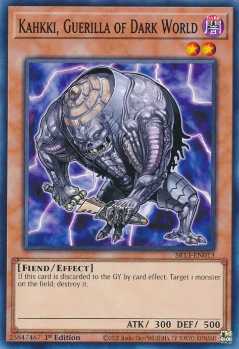 Kahkki Guerilla of Dark World SR13-EN013 (Structure Deck: Dark World)  - 1st Edition