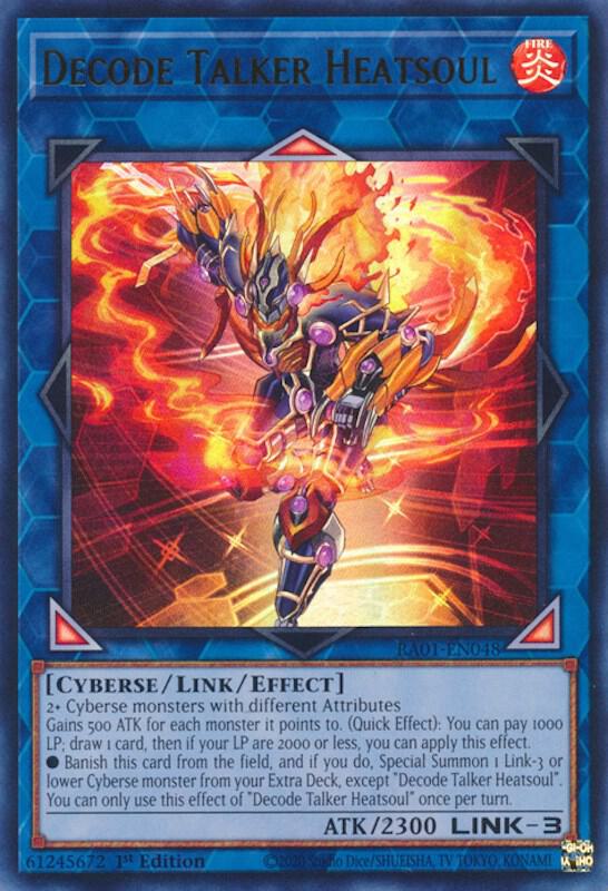 Decode Talker Heatsoul UR RA01-EN048 (25th Anniversary Rarity Collection)  - 1st Edition