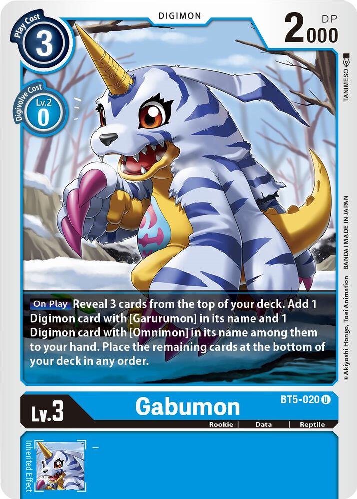 Gabumon BT5-020 U (Battle of Omni) 