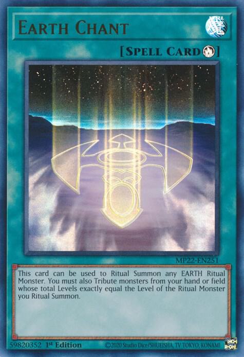 Earth Chant MP22-EN251 (2022 Tin of the Pharaoh's Gods)  - 1st Edition