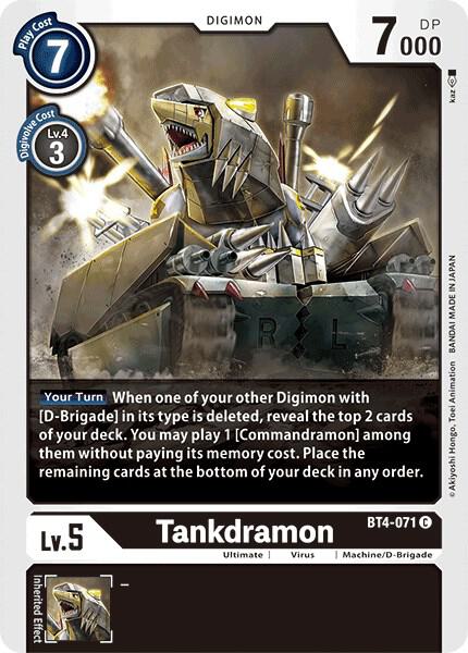 Tankdramon BT4-071 C (Great Legend) 