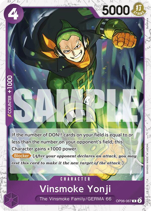 Vinsmoke Yonji OP06-067 (Premium Booster -The Best-)  - Jolly Roger Foil
