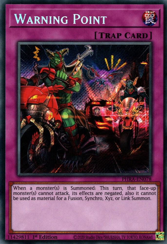 Warning Point PHRA-EN078 (Phantom Rage)  - 1st Edition