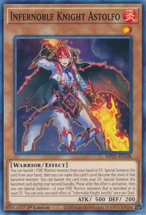 Infernoble Knight Astolfo MP21-EN108 (2021 Tin of Ancient Battles)  - 1st Edition