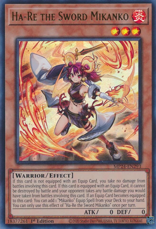 Ha Re the Sword Mikanko MP24-EN293 (25th Anniversary Tin: Dueling Mirrors)  - 1st Edition
