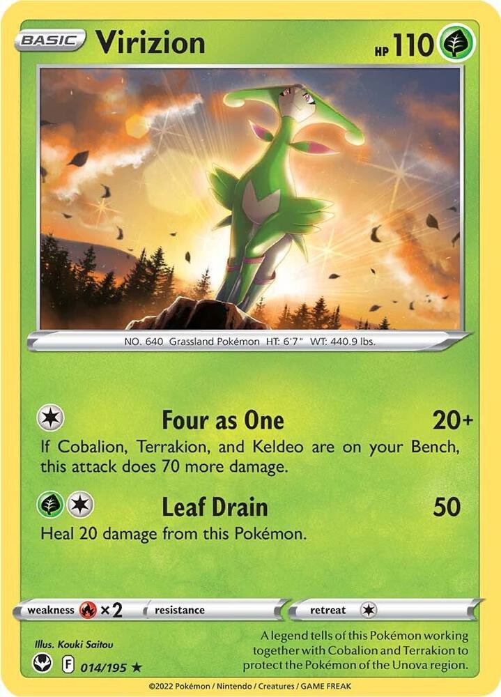 Virizion 014/195 (SWSH12: Silver Tempest) 