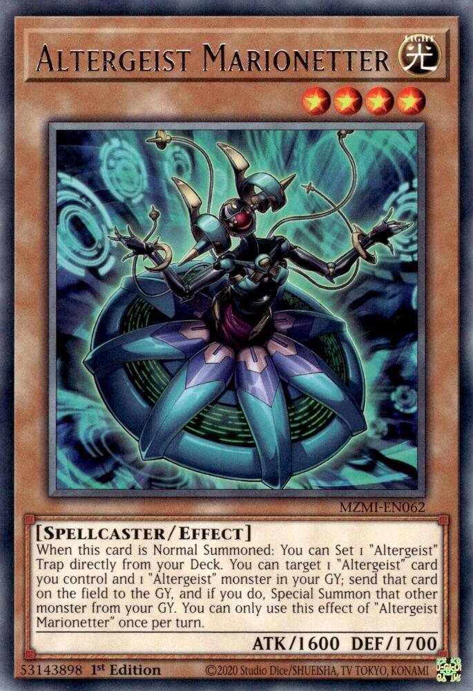 Altergeist Marionetter MZMI-EN062 (Maze of Millennia)  - 1st Edition