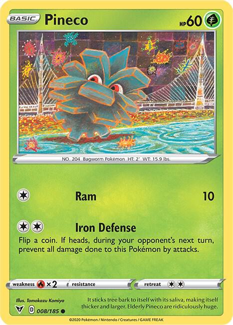 Pineco 008/185 (SWSH04: Vivid Voltage) 