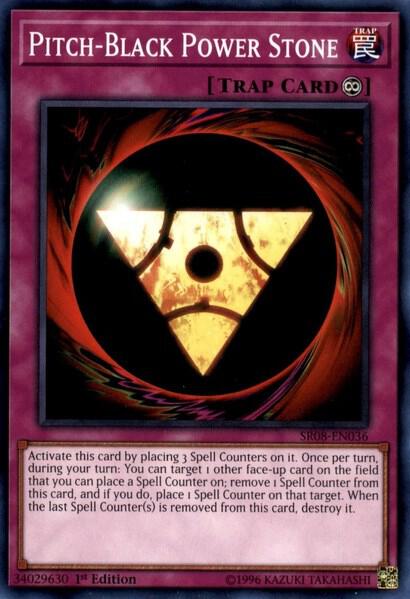 Pitch Black Power Stone SR08-EN036 (Structure Deck: Order of the Spellcasters)  - 1st Edition