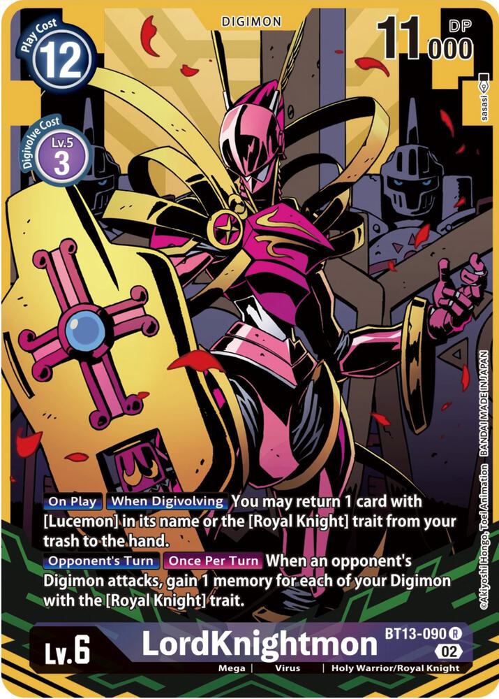 LordKnightmon Alternate Art BT13-090 R (Versus Royal Knights)  - Foil