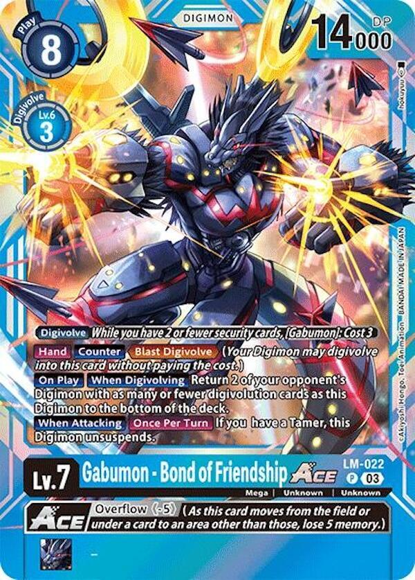 Gabumon Bond of Friendship ACE LM-022 P (Special Limited Set)  - Foil