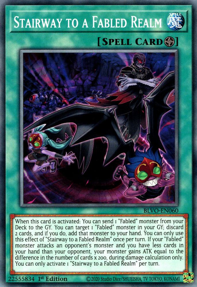 Stairway to a Fabled Realm BLVO-EN060 (Blazing Vortex)  - 1st Edition