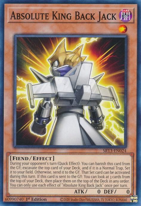 Absolute King Back Jack SR13-EN024 (Structure Deck: Dark World)  - 1st Edition