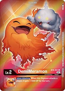 DemiMeramon Box Topper BT6-001 U (Double Diamond)  - Foil