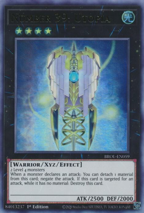 Number 39: Utopia BROL-EN059 (Brothers of Legend)  - 1st Edition