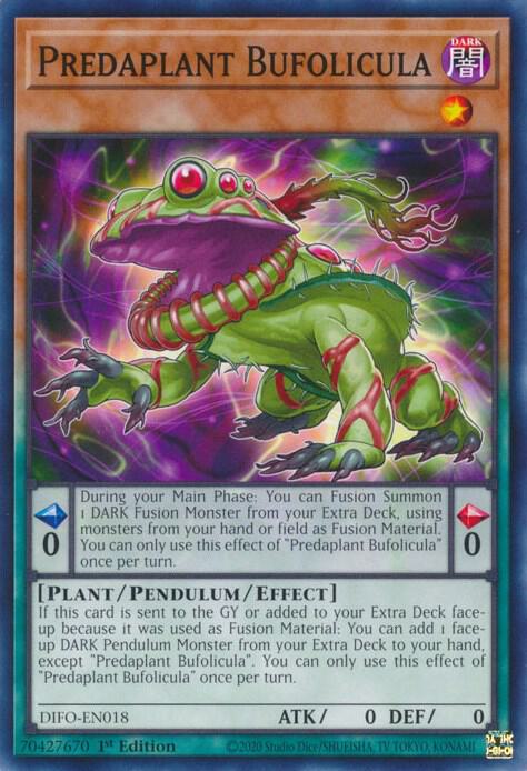 Predaplant Bufolicula DIFO-EN018 (Dimension Force)  - 1st Edition