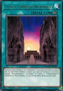 Hidden Temples of Necrovalley MAGO-EN087 (Maximum Gold)  - 1st Edition
