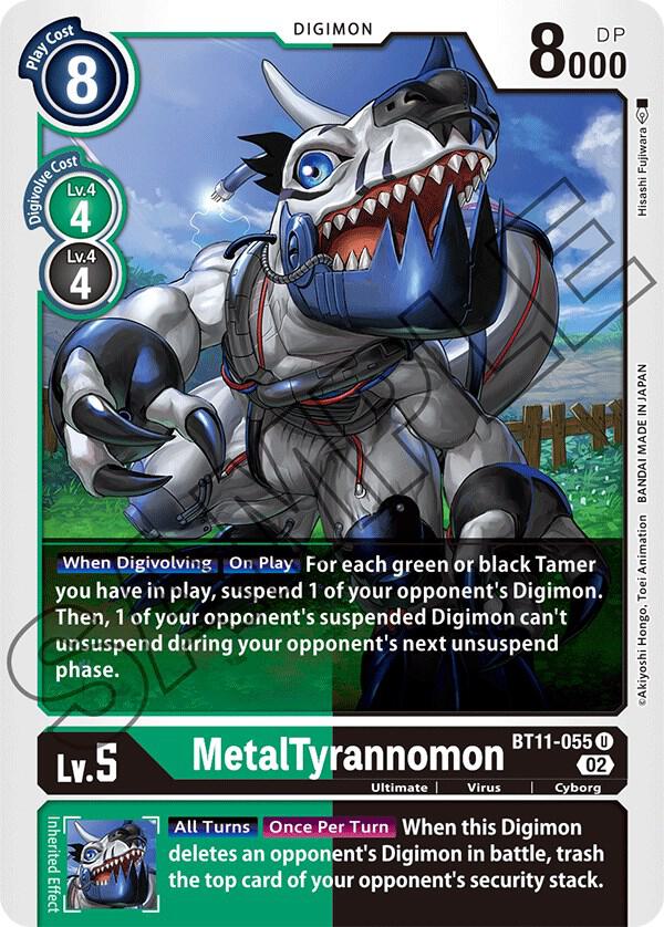 MetalTyrannomon BT11-055 U (Dimensional Phase) 