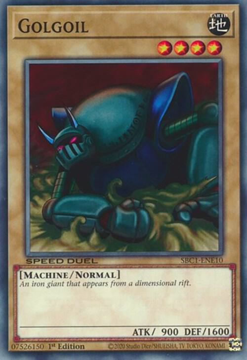 Golgoil SBC1-ENE10 (Speed Duel: Streets of Battle City)  - 1st Edition