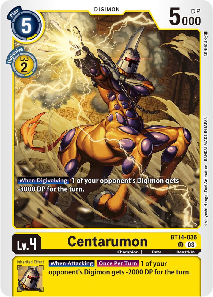 Centarumon BT14-036 U (Blast Ace) 