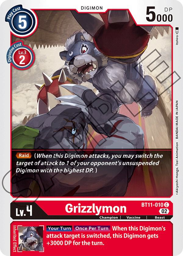 Grizzlymon BT11-010 C (Dimensional Phase) 